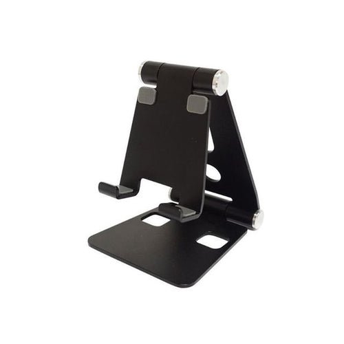 Aluminium Alloy Dual Foldable Desktop Rotary Tablet Stand Mobile Phone Holder Mount Bracket